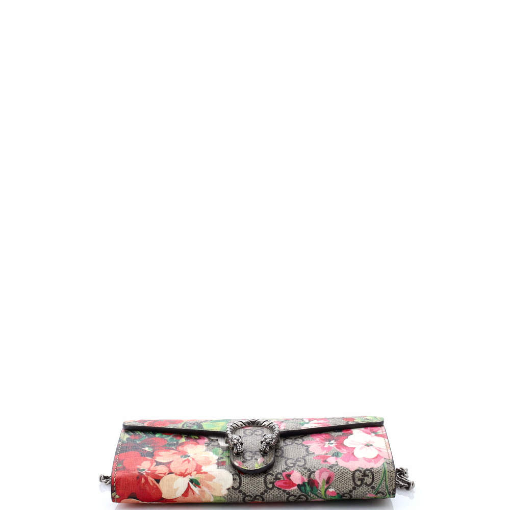 Gucci Long Dionysus Chain Wallet Blooms Print GG Coated Canvas - Picture 4 of 7
